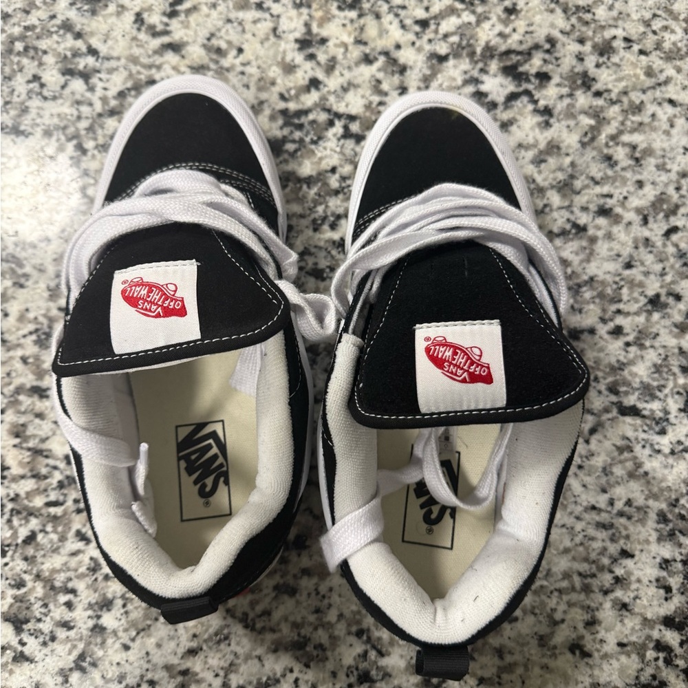 Vans Kids Black and White Sneakers